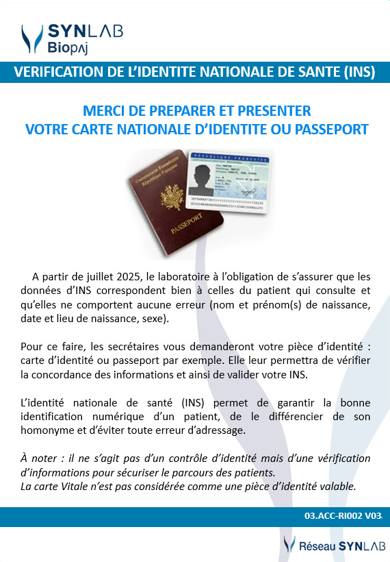 Vrification de lIdentit Nationale de Sant (INS)